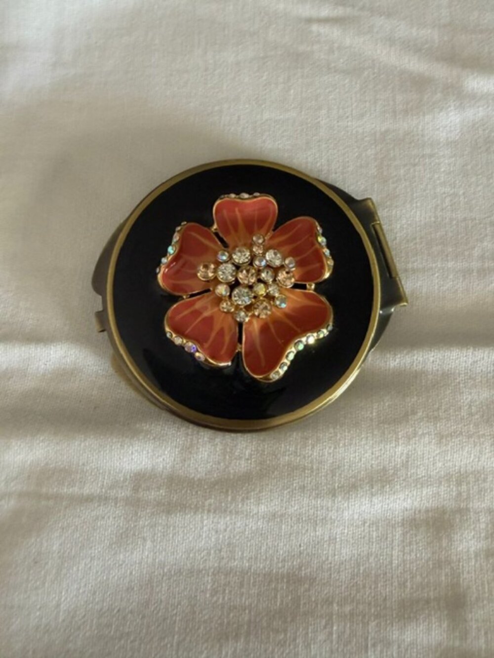 Spring Street Jeweled Double Purse Mirror Compact.